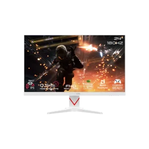 gameon goam24fhd180ips 24″, flat, fhd,180hz, fast ips, hdmi built in speaker – white